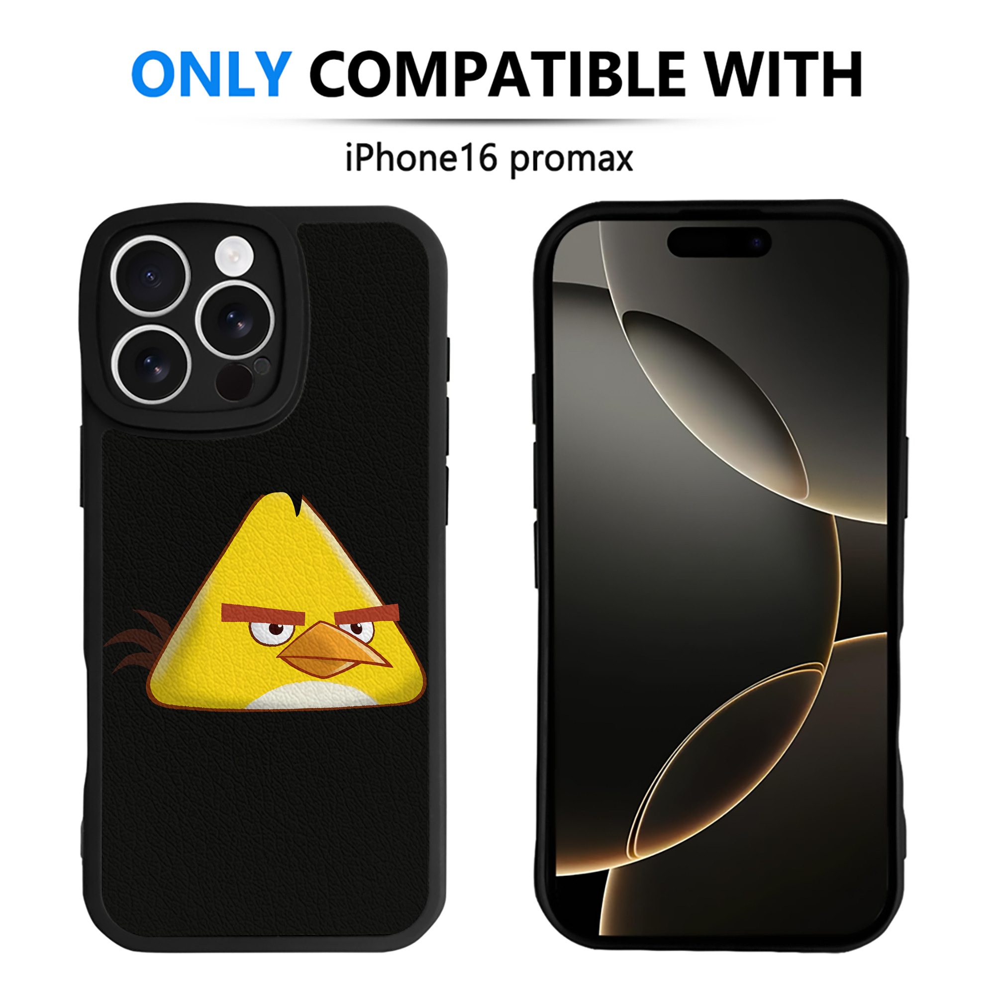 （画像用） Angry Birds アングリーバード 【iPhone 16シリーズ対応】シリコンスマホケース（レザー調） 材質：シリコン